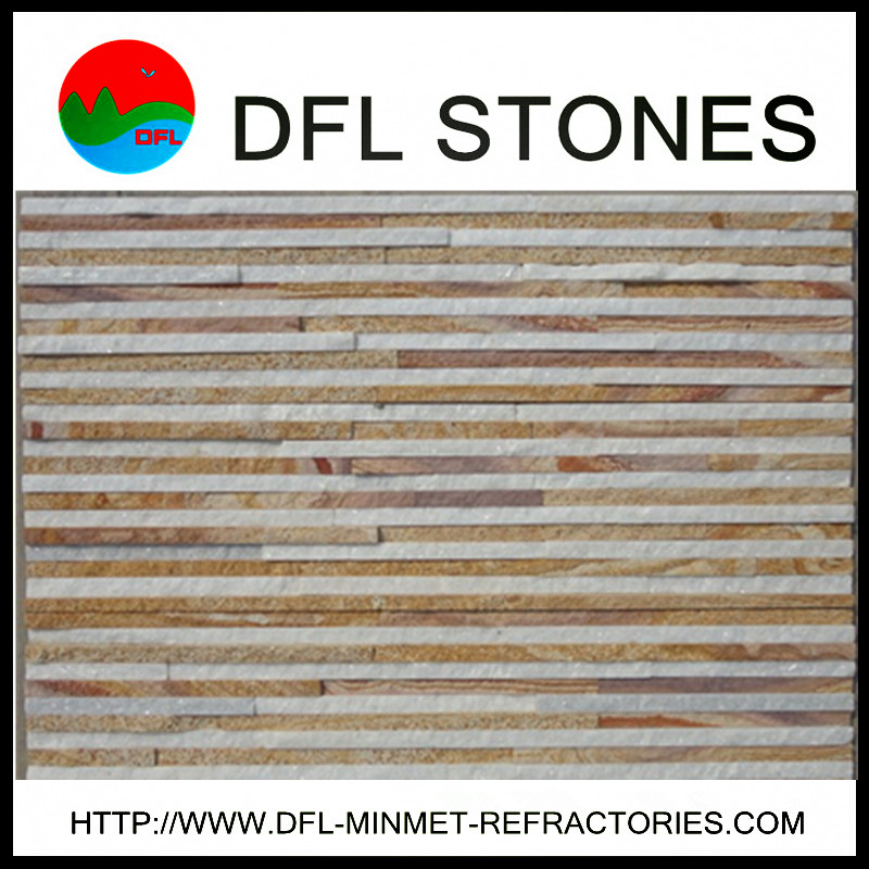 White quartz mix  yellow sandstone drain board